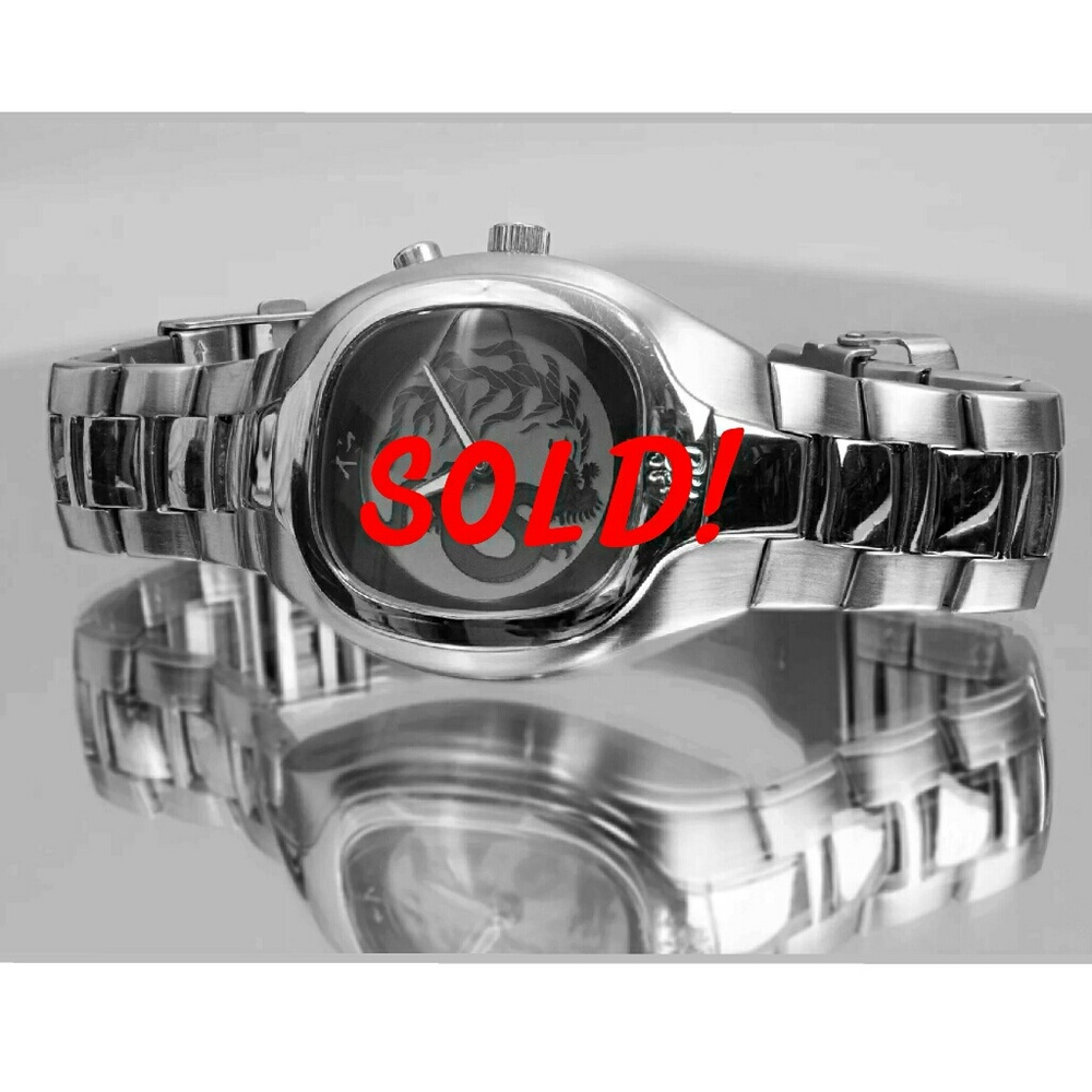 ! SOLD! Vintage Fossil JR-8097 Quartz Dragon Watch