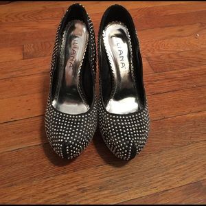 Sexy Black & Silver High Heels