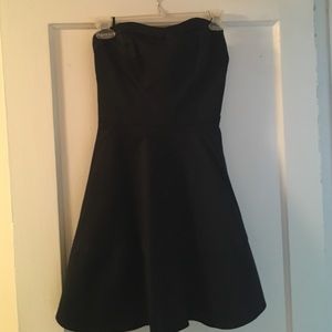 Little black strapless dress