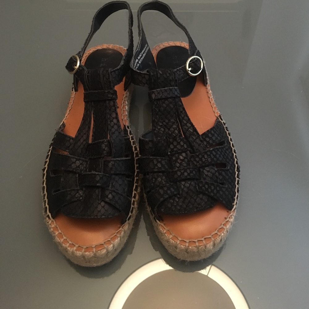Snakeskin espadrilles sandals