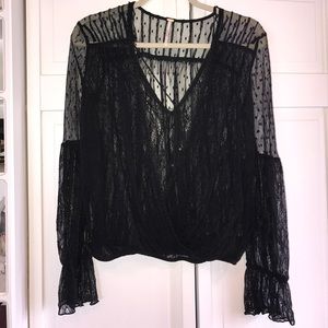Lace free people top