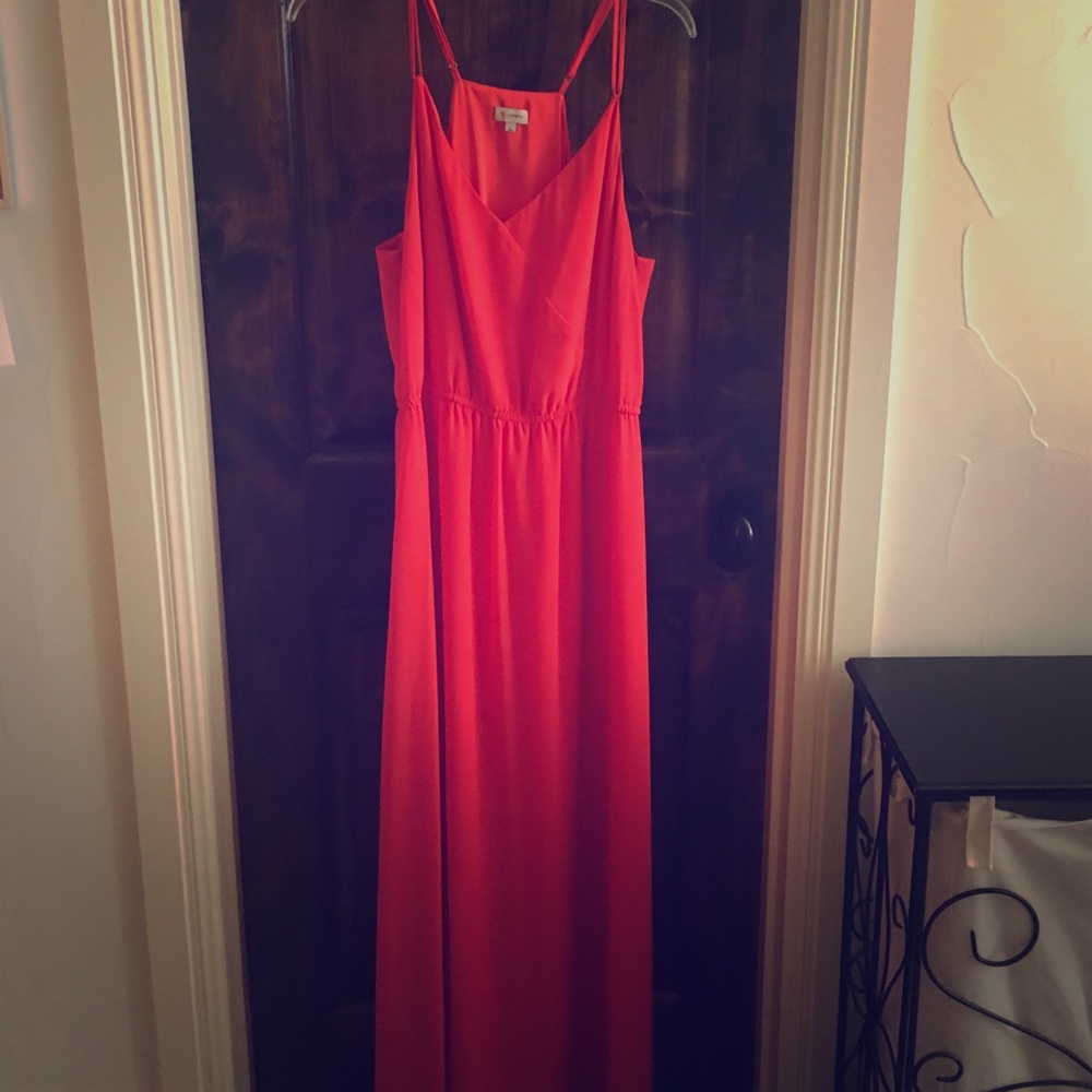 Cremieux Orange Maxi Dress