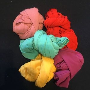 Set of 5 colorful stockings!