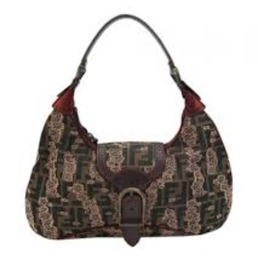 **NWOT RARE FENDI ZUCCA LIMITED FLOWER HOBO BAG**