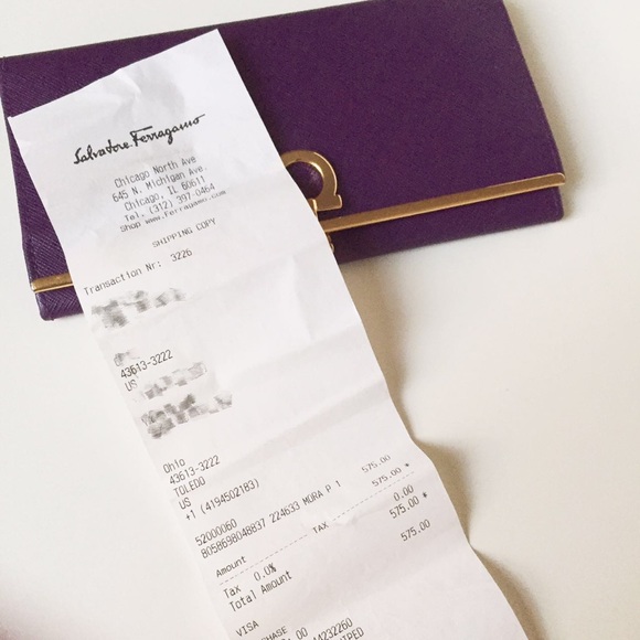 sold💜Authentic Salvatore Ferragamo Purple Wallet - Picture 5 of 5