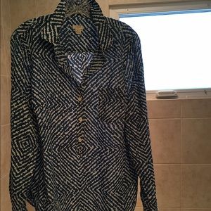 Blue & White Pop-Over blouse...J.Crew Factory!