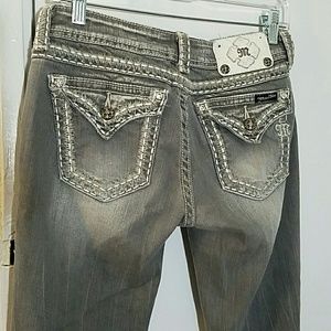 Miss Me jeans size 28 grey skinny