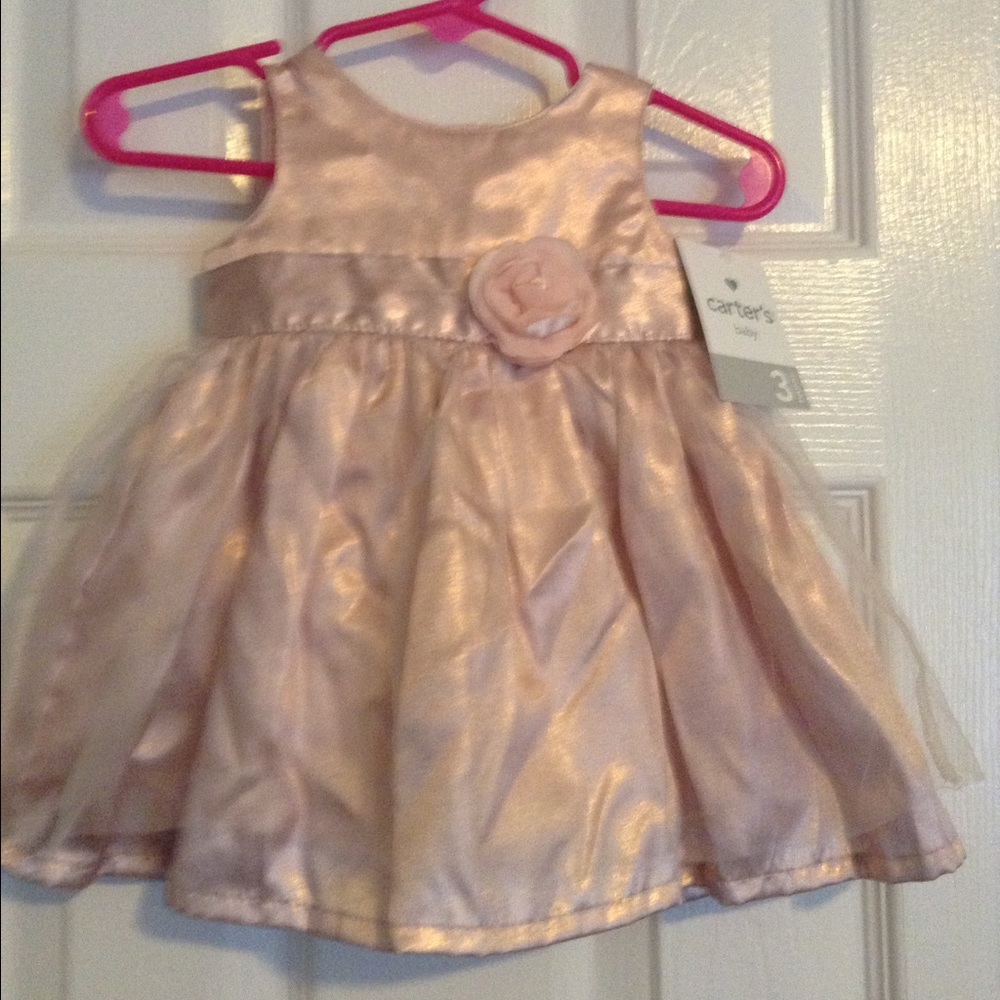 Carters Baby Girl Satin & Tulle Dress 3m New