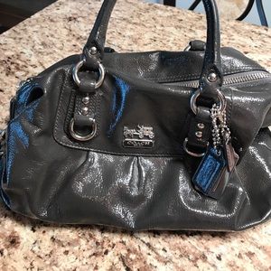 Coach Madison Patent Leather Satchel Bag