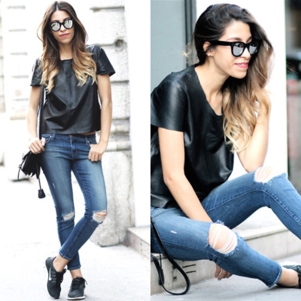 🌼Spring Sale🌼American Apparel Faux Leather Shirt