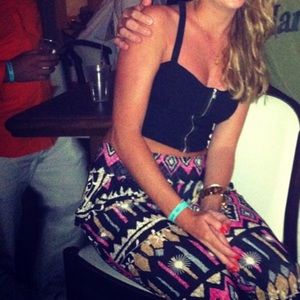 Tribal print loose pants