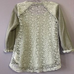 Guess rose lace sweatshirt