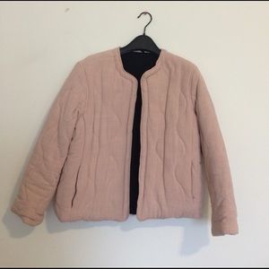 Blush pink urban outfitters short coat