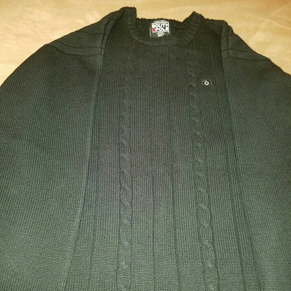 Men's South Pole Black Sweater XXL