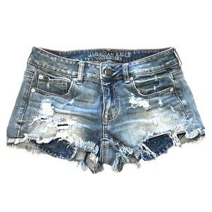 American Eagle Shortie Super Stretch Jean Shorts