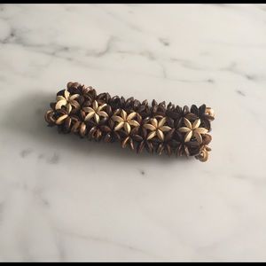Wood bead bracelet