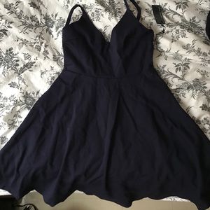 Navy Blue Skater Dress