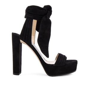 Jimmy Choo Black Suede Kaytrin Heels