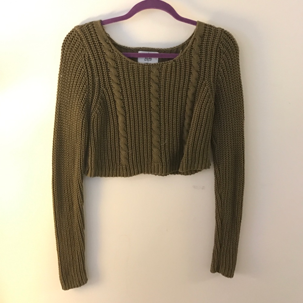 UO cropped knit sweater