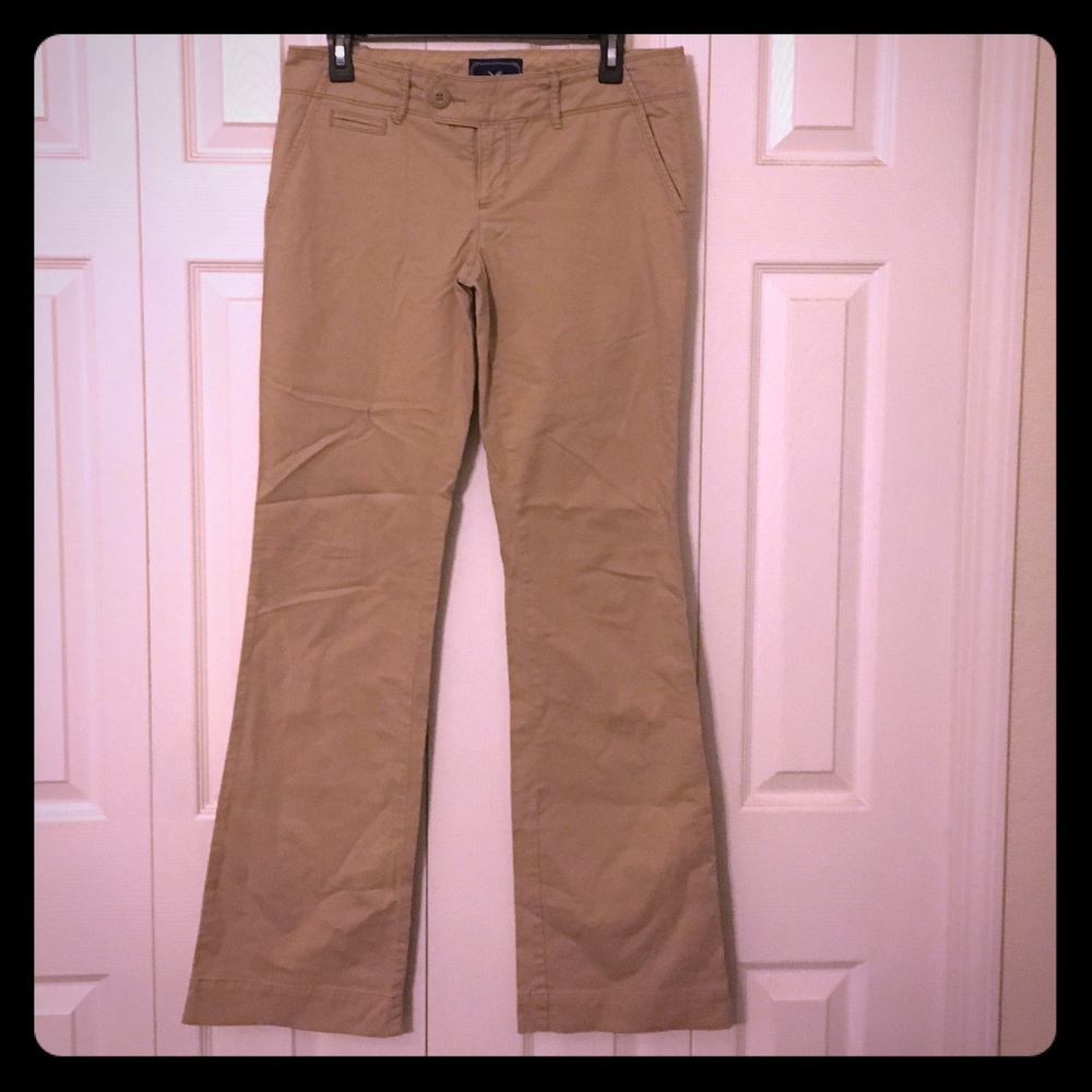 American Eagle Favorite Trouser khaki pants 6 Tall