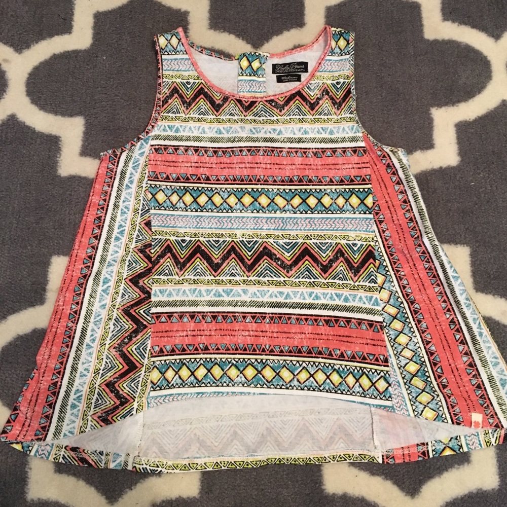 Lucky Brand tribal print tank top