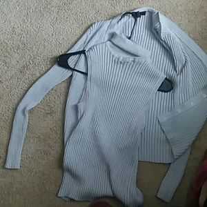 2 piece sweater set md jacket LG turtle sweater