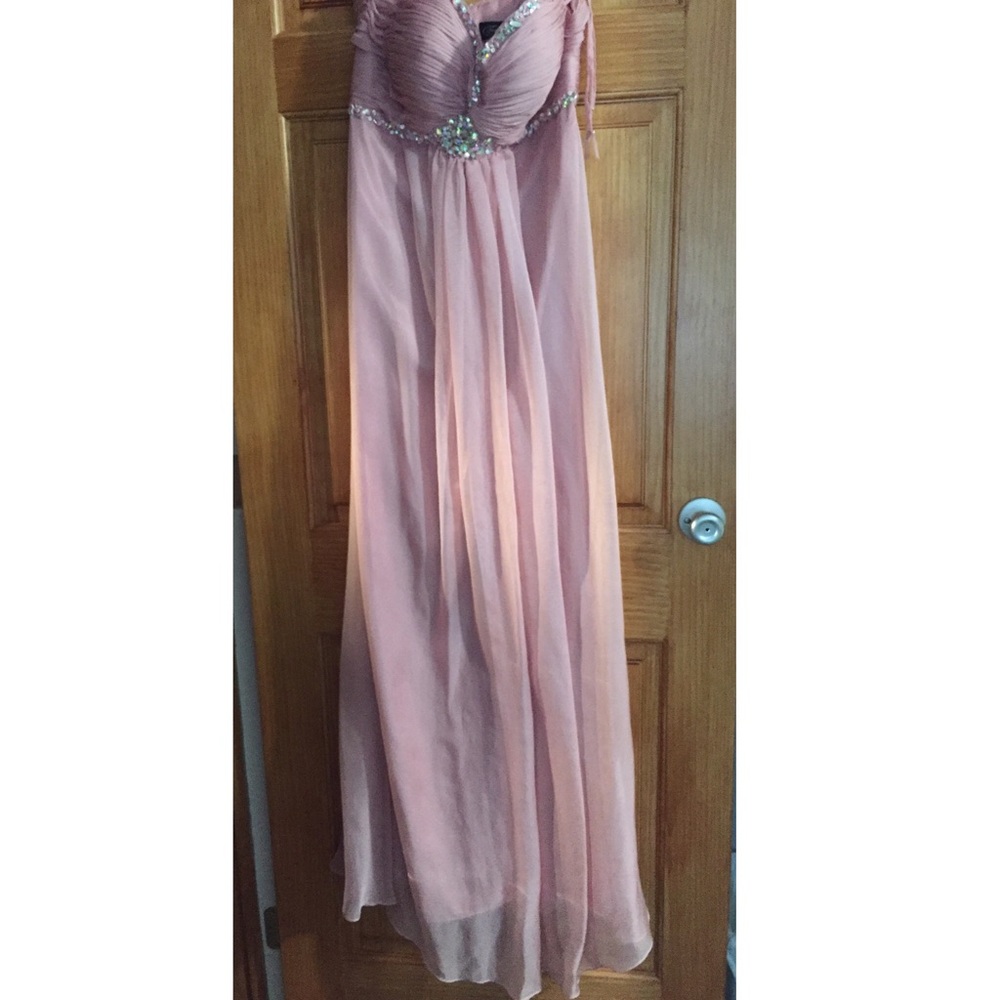 Brand New Temptation Strapless Pink Prom Dress