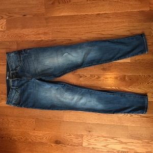 Slightly distressed Gap legging jeans