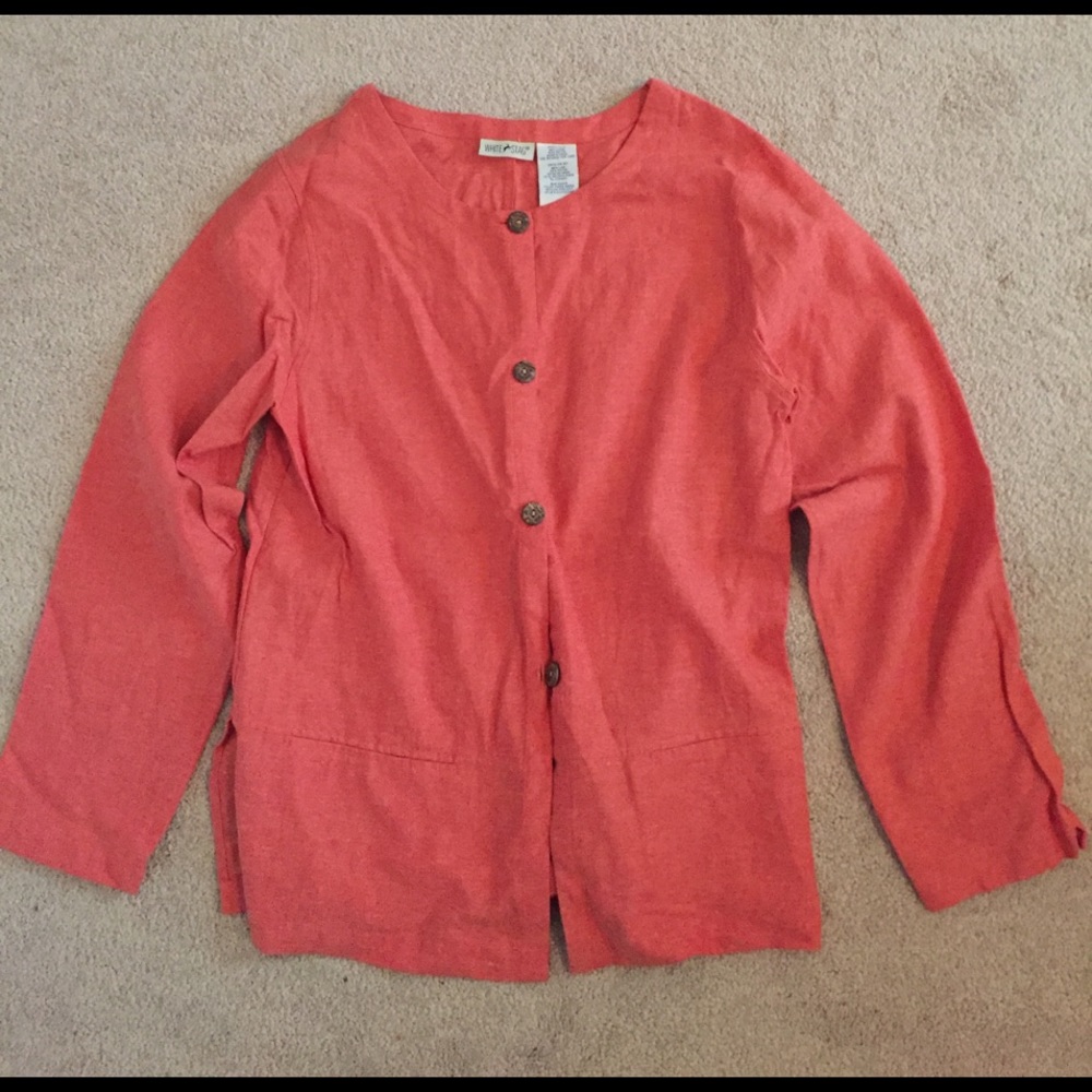 Orange Linen jacket