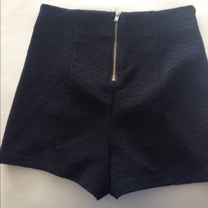 Black high waisted shorts