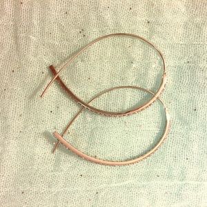 Silver, sparking earrings