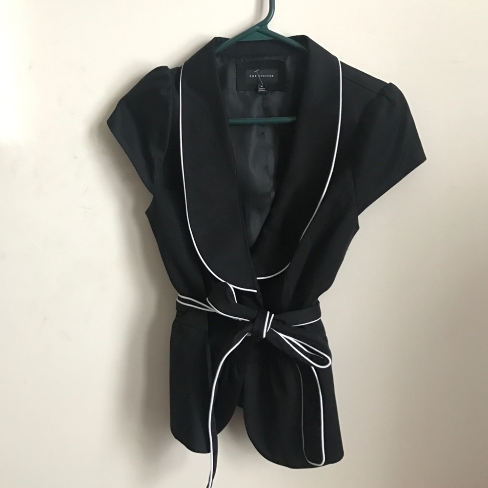 Short sleeve black blazer from The Limited
