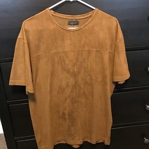 Men's suede shirt
