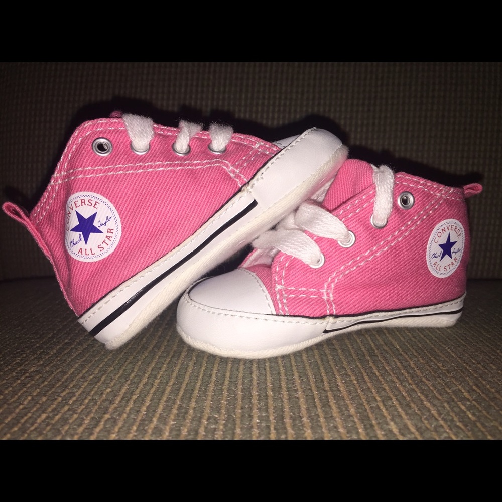 Bubblegum pink Baby Hightops NWOT