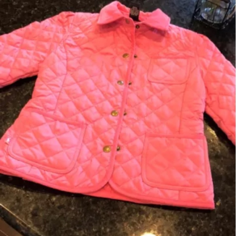 Girls Ralph Lauren quilted car coat 8/10