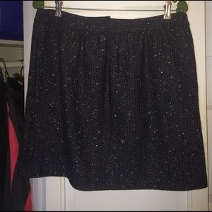 Navy skirt with silver detail