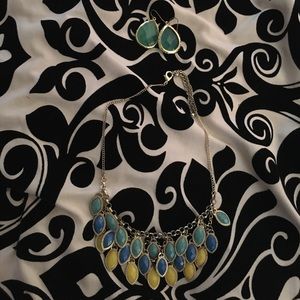 Necklace and earrings