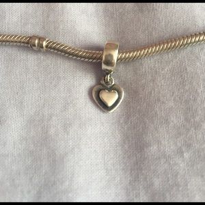 Pandora dangling heart charm