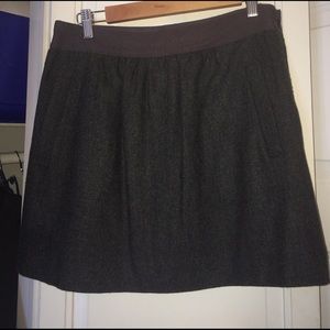Wool mini skirt