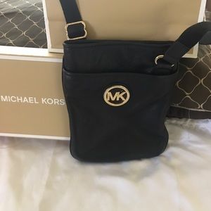 Michael Kors black cross body bag