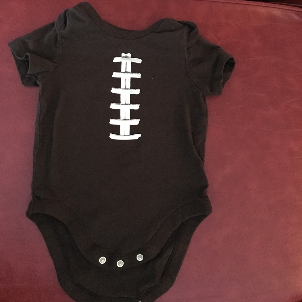 Football onesie size 3-6 months.