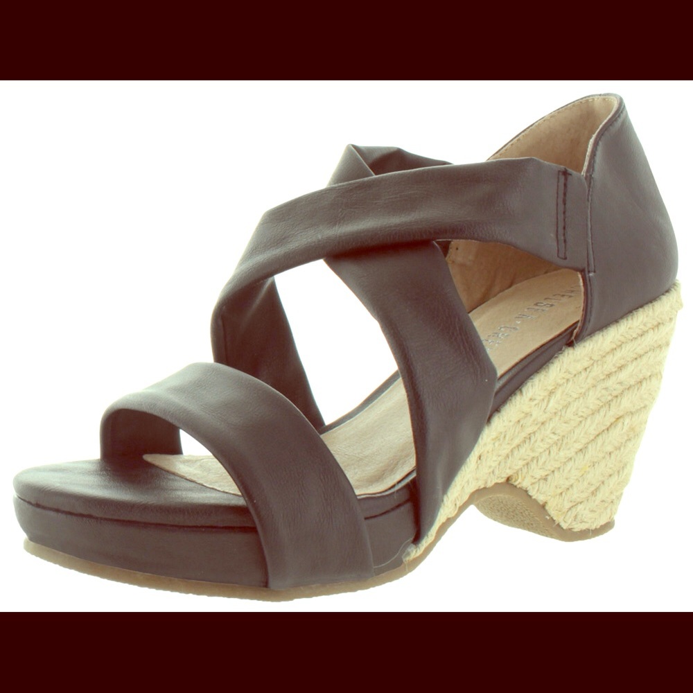 Chelsea Crew Leather Cross Strap Espadrilles