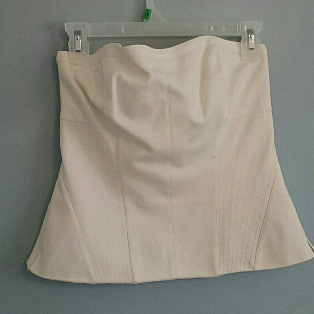 White bustier