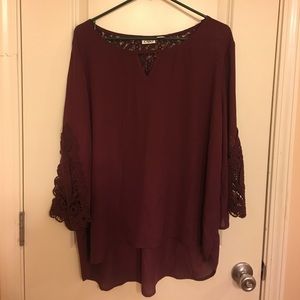 Cato xl maroon top