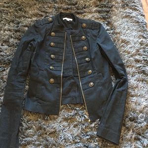 Saks off fifth black military jacket