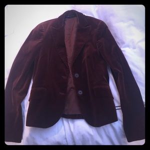 Theory Brown Suede Blazer