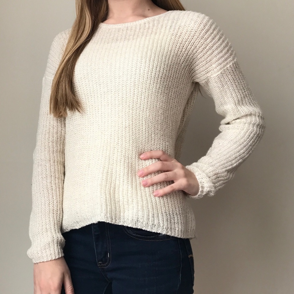 Cream Knit Sweater