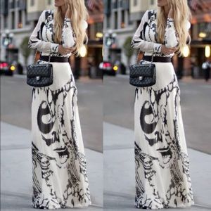 New Paisley Print Maxi Dress