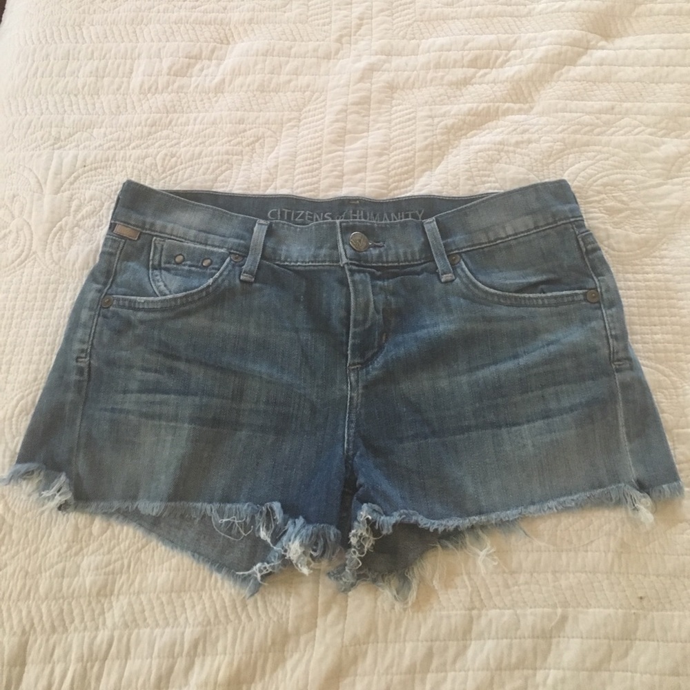 Citizens of Humanity Cut-Off Denim Shorts