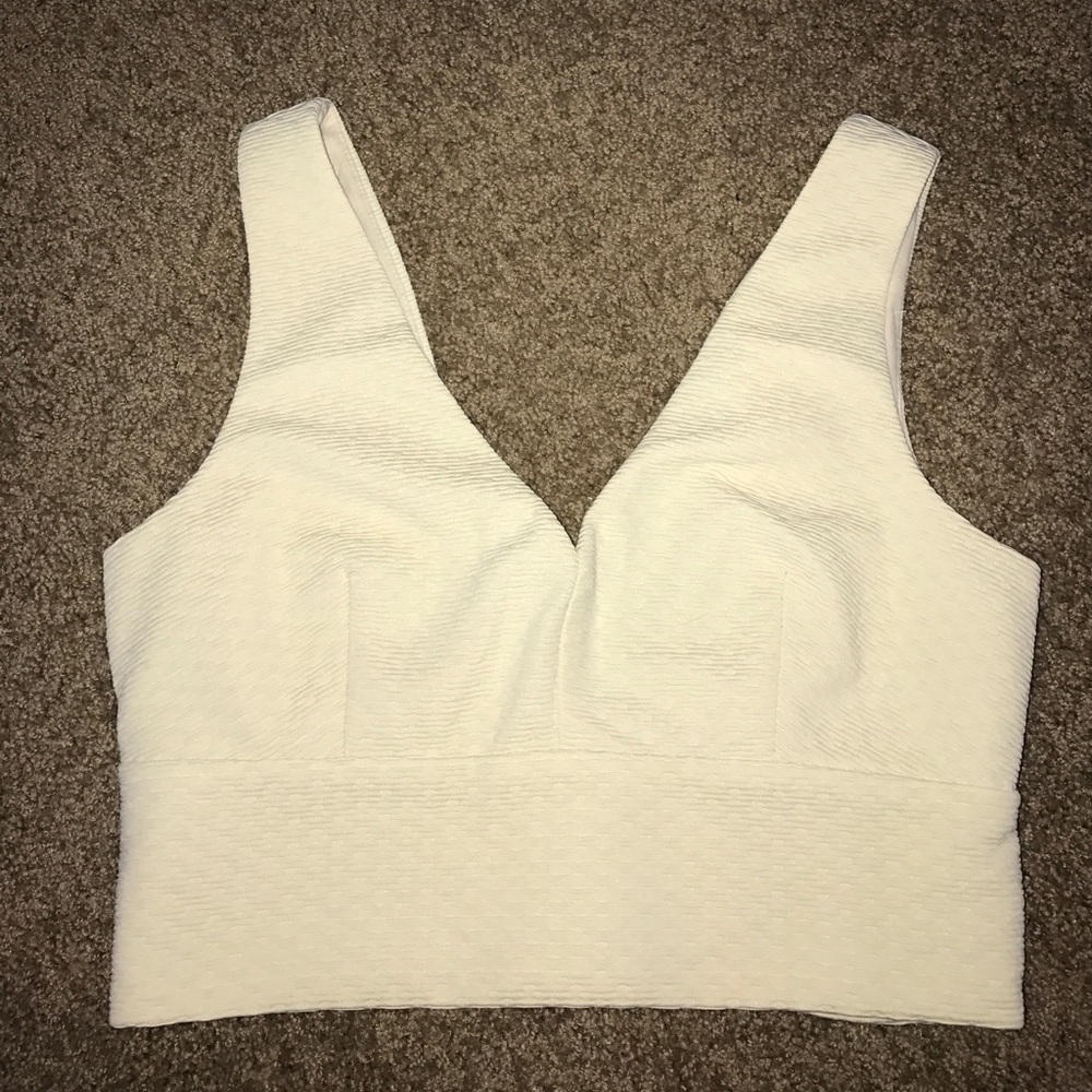 LUSH cream crop top